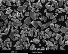 黑碳化硅微粉顆粒形狀電鏡圖